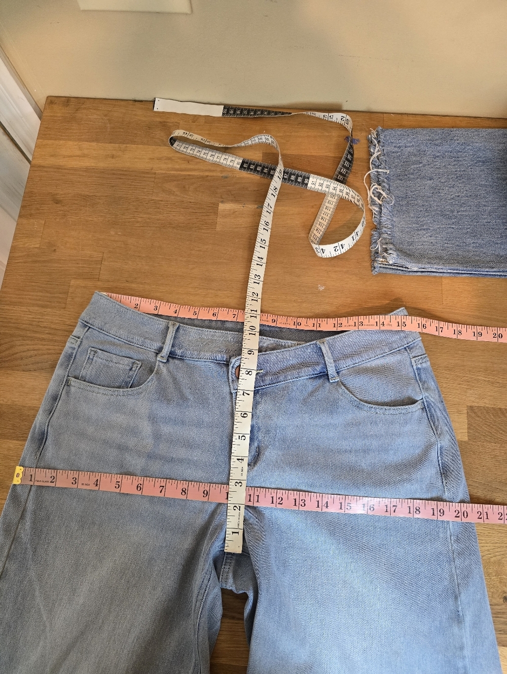 Halara Flex Asymmetric Low Rise Baggy Wide Leg Washed Casual Jean M Tall (8-10) - Picture 11 of 13